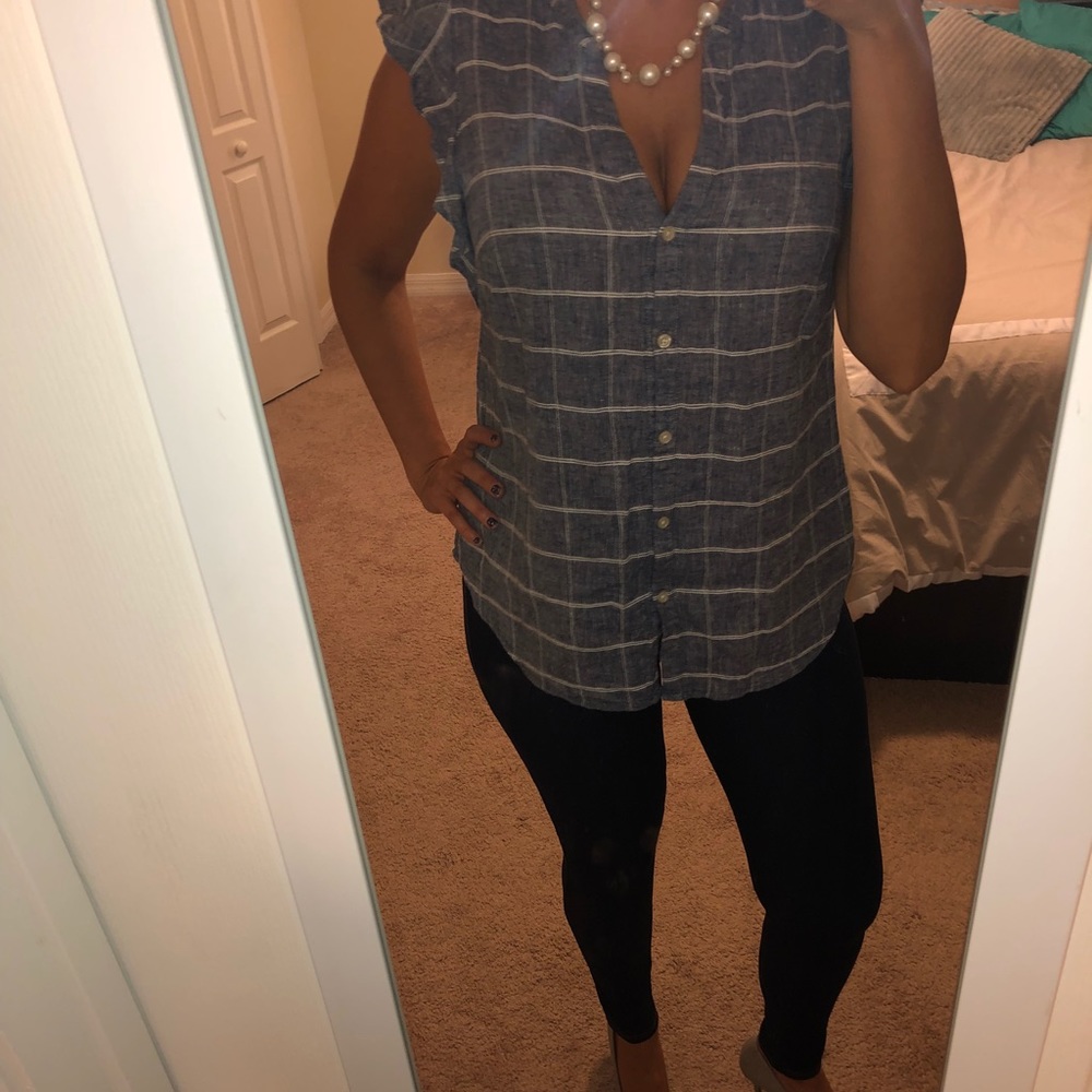 BUNDLE* tunic top w/ Jean compression leggings